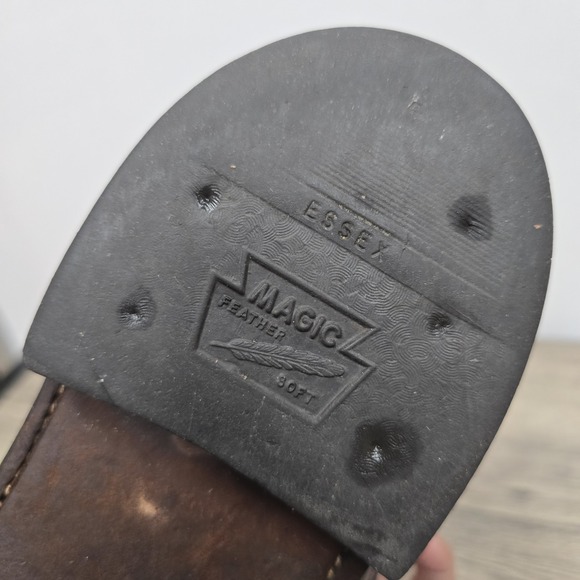 Florshiem Wingtip Shoes Mens Size 14 D Black Style 20819 Leather USA Flexible - Picture 10 of 16